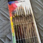 DOTnTICK 10-Piece Paint Brush Set with Comfortable Triangular Handles – includes Acrylic Paint, Oil Paint, and Water colour brushes for Face Painting & Kids Art Sets photo review