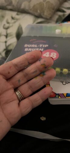 DOTnTICK Colouring Pens Pack - Fineliners Dual Tip Brush Pen for Lettering, Drawing, Journaling, Colouring & Painting - Felt Tip Pens for Drawing & Art Projects - Best Gift for Kids photo review