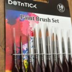 DOTnTICK 10-Piece Paint Brush Set with Comfortable Triangular Handles – includes Acrylic Paint, Oil Paint, and Water colour brushes for Face Painting & Kids Art Sets photo review