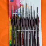 DOTnTICK 10-Piece Paint Brush Set with Comfortable Triangular Handles – includes Acrylic Paint, Oil Paint, and Water colour brushes for Face Painting & Kids Art Sets photo review