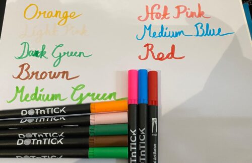 DOTnTICK Colouring Pens Pack - Fineliners Dual Tip Brush Pen for Lettering, Drawing, Journaling, Colouring & Painting - Felt Tip Pens for Drawing & Art Projects - Best Gift for Kids photo review