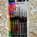 DOTnTICK 10-Piece Paint Brush Set with Comfortable Triangular Handles – includes Acrylic Paint, Oil Paint, and Water colour brushes for Face Painting & Kids Art Sets photo review